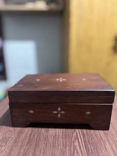 Antique Wooden Jewelry Box