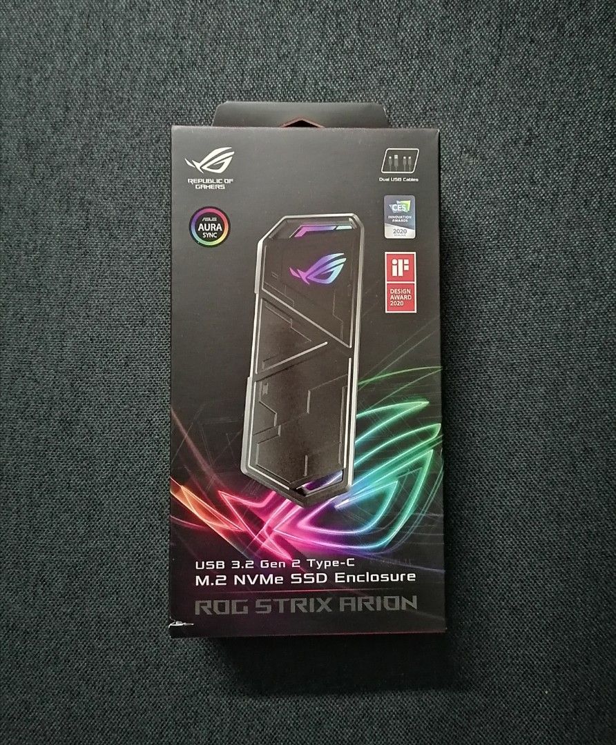 Asus ROG Strix Arion SSD Enclosure, Computers & Tech, Parts ...
