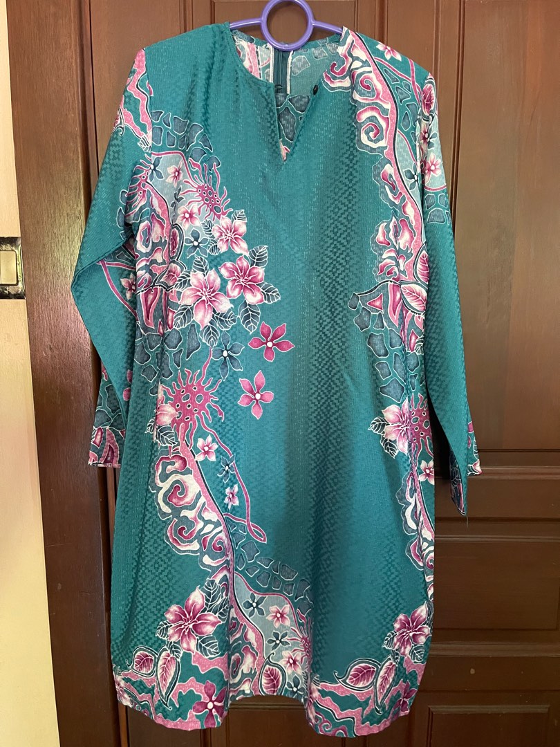 Baju Kurung Moden CK Wildflower Turqouise