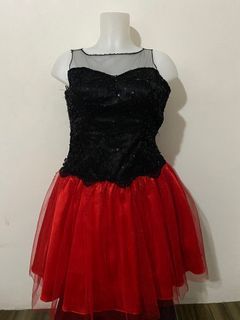 Black & Red Cocktail Dress