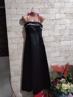 Black long dress for women