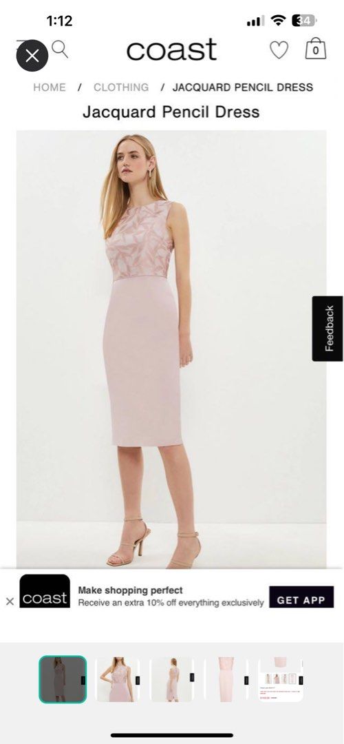 Coast maria jacquard dress sales