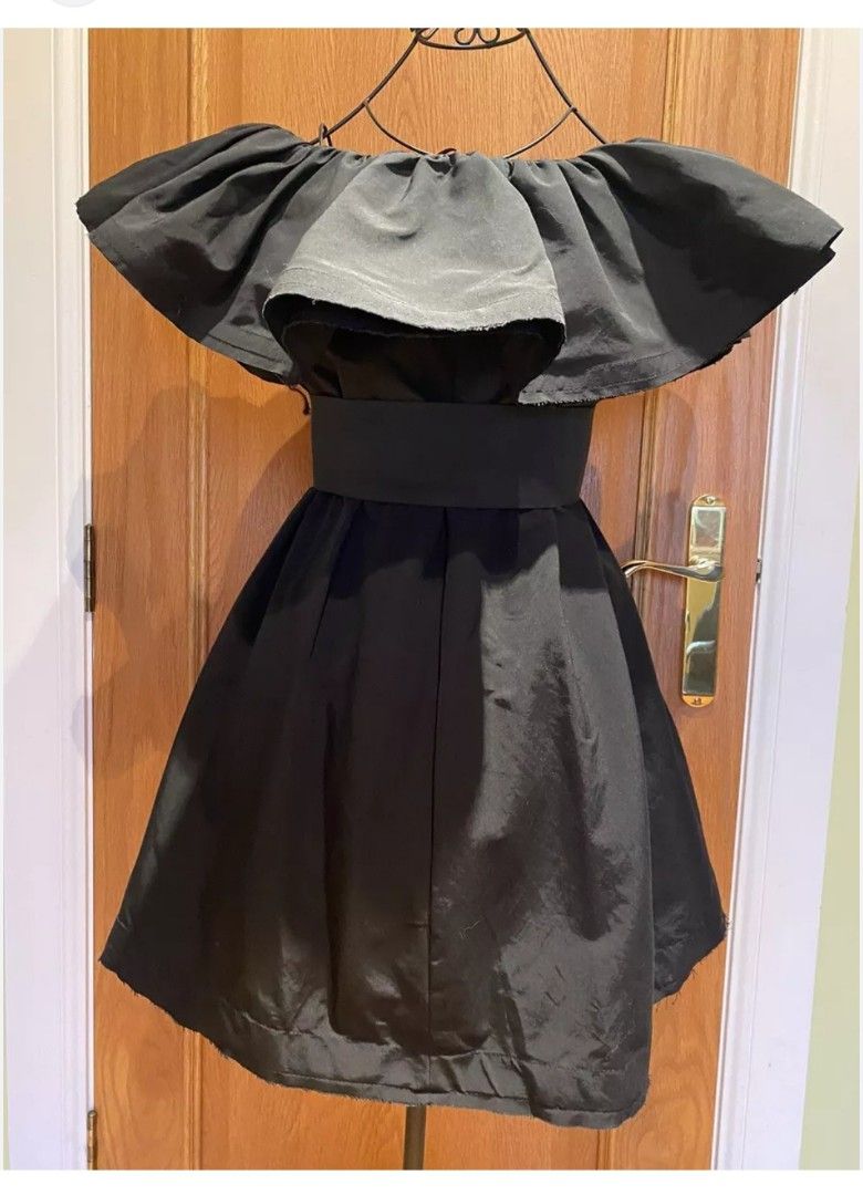 BNWT Lanvin H&M Ruffle Black Dress, Women's Fashion, Dresses & Sets, Dresses  on Carousell