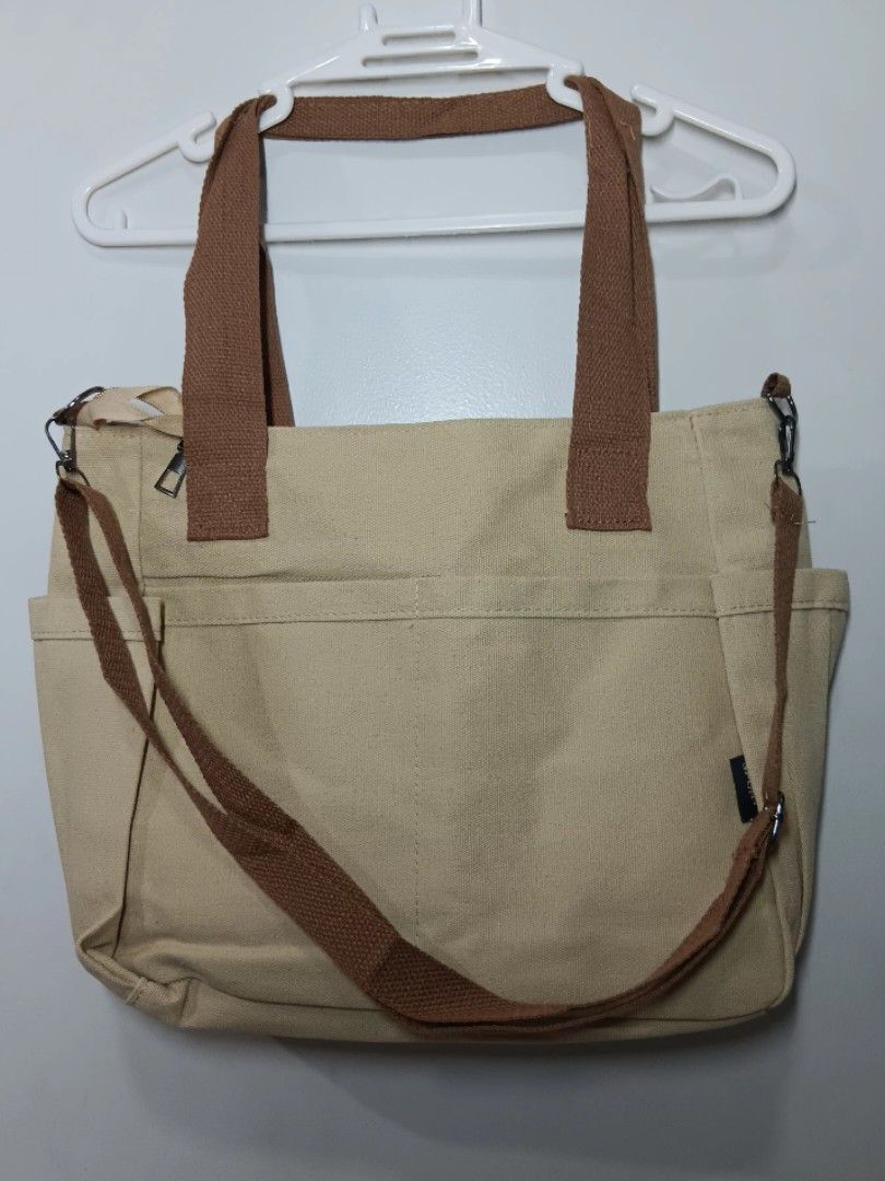 Canvas tote shoulder bag best sale
