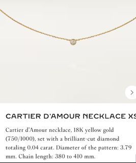Cartier D'AMOUR NECKLACE XS
