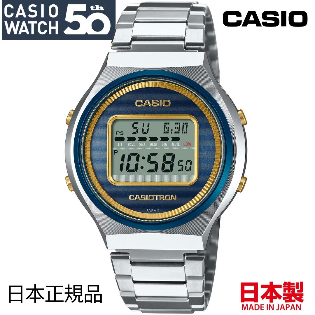 🇯🇵日本代購🇯🇵日本製CASIO 50週年紀念CASIOTRON TRN-50SS-2AJR 日本版JDM, 名牌, 手錶- Carousell