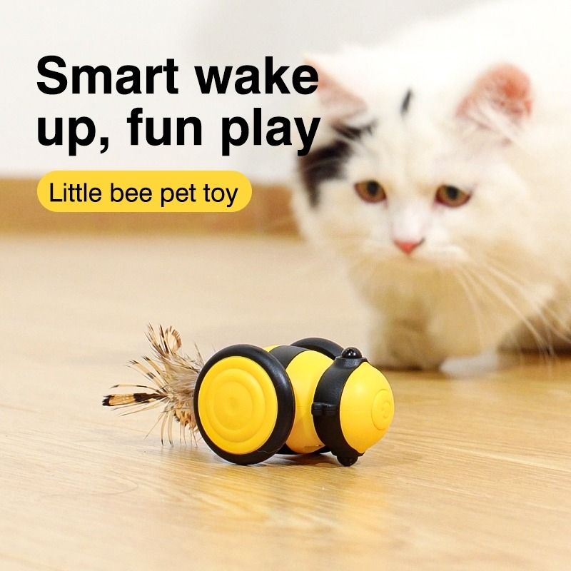 Cat Toys Honey Bee Automatic Running Cat Toys for Indoor Smart Sensing Cat Toys Self Happy Moving Cat Toy LNG1019 Pet Supplies Homes Other Pet Accessories on Carousell
