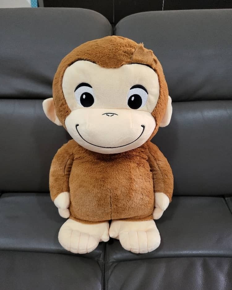 Curious george stuffed animal large deals