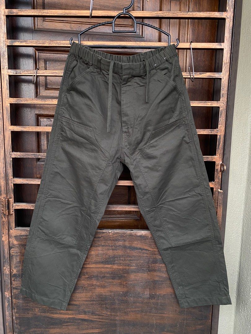 Double knee uniqlo x jil sander, Men's Fashion, Bottoms, Trousers