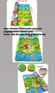 Double sided patter playmat