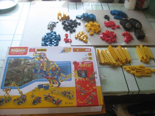 Engino Construction Engineering Lego Type Set for 80 Models with Motor ...