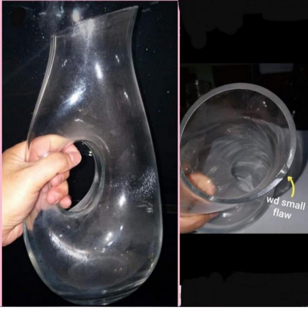 GLASS PITCHER SET (Category: Coffee & Tea Tableware) located in Rizal. Submitted by baltiq (Listing ID 1307518581, Image 3). Description: Clear Glass Pitcher set ✅1 glass pitcher, med.heavy ✅2 drinking glass, unused, nice shape & thick 📌see pics for pitcher for flaw- jas tiny chip in lip area (can be polish w/ sandpaper) 💰MOP: GCash.