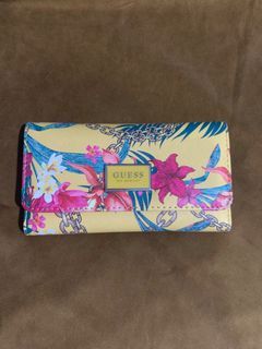 Guess Long wallet (yellow with flowers)
