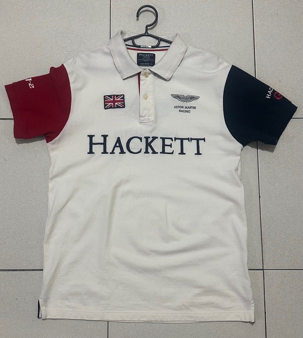 Hackett Aston Martin Poloshirt (Category: Tshirts & Polo Shirts ) located in Quezon City. Submitted by xtian0821 (Listing ID 1307451745, Image 1). Description: Hackett Aston Martin Poloshirt Great Backhit 👌🏻 Dimension: 21.5x29 (XL on Tag) Color rate: 9.8/10 Condition: Excellent Condition. Complete Tags with Extra button. Issue(s): None Price: PM.