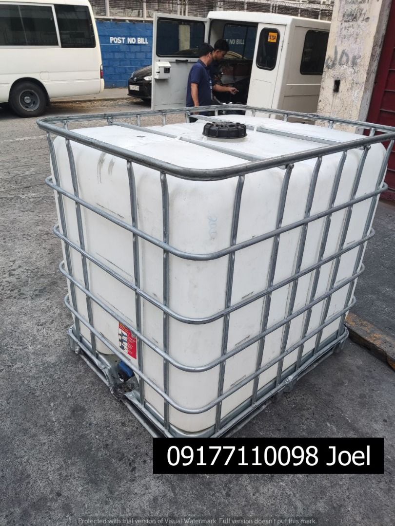 IBC WATER TANK (Category: Industrial Equipment) located in Manila. Submitted by joeyroque09 (Listing ID 1307420990, Image 3). Description: IBC Water Tank Specs: 1000L .