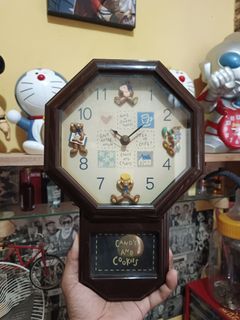 Japan Teddybear Wall Clock With pendulum