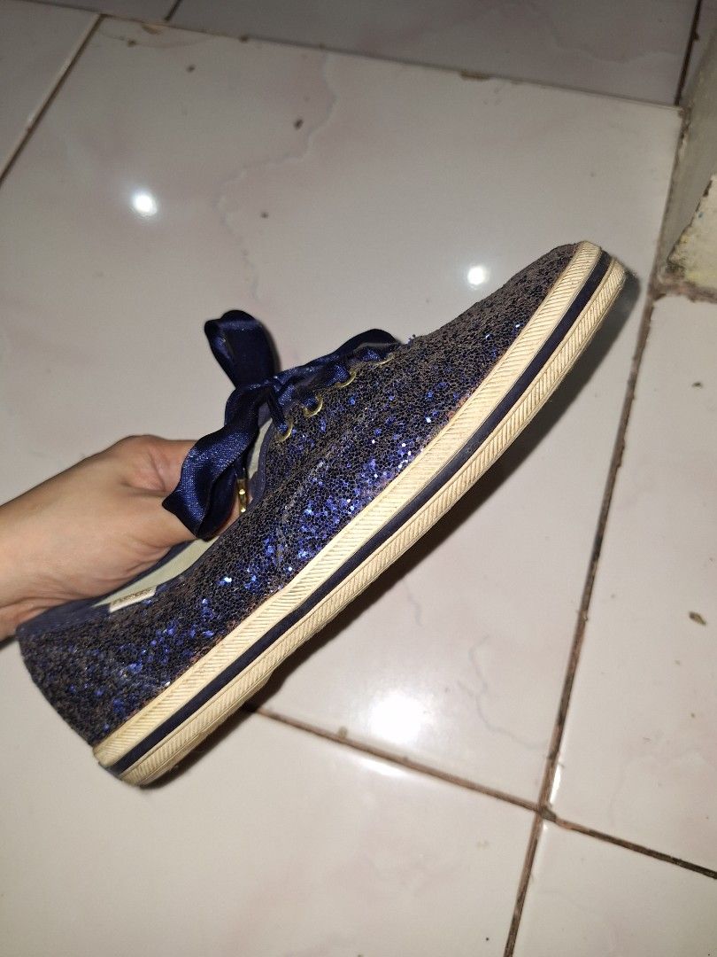 Navy glitter keds store