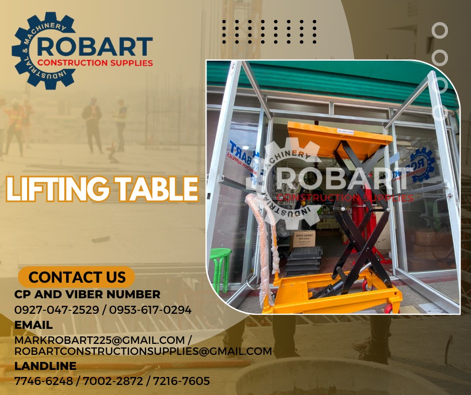 Lifting Table, Commercial & Industrial, Construction Tools & Equipment ...