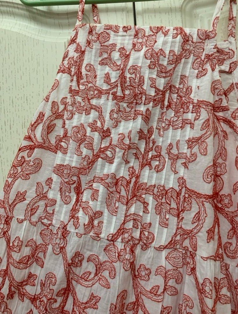 Mango Women Embroidered cotton dress SUMMER, Women's Fashion, Dresses &  Sets, Dresses on Carousell