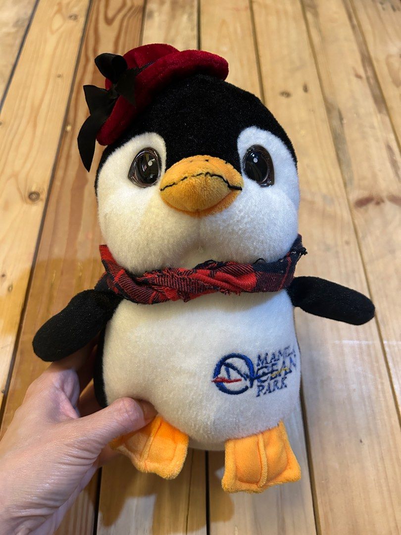 Manila Ocean Park Penguin stuffed toy (Category: Plushies & Soft Toys) located in Lipa City. Submitted by lifestyled (Listing ID 1307423317, Image 1). Description: Manila Ocean Park Penguin stuffed toy 10” 💯 Authentic.