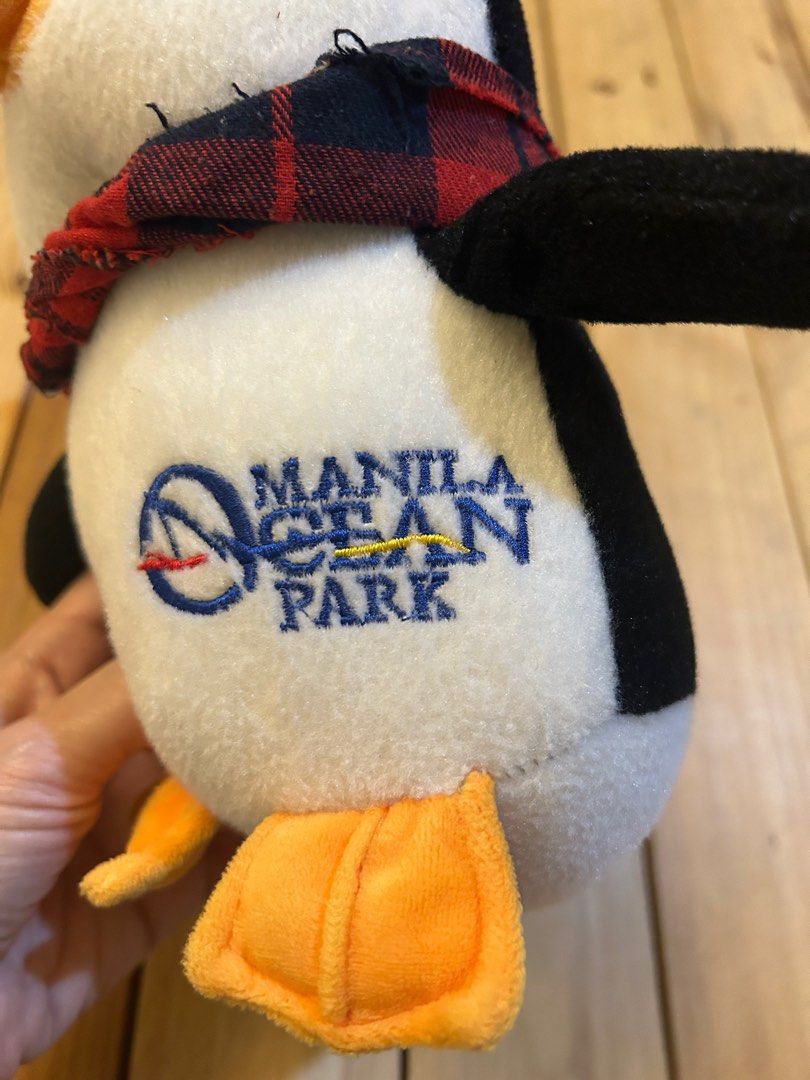 Manila Ocean Park Penguin stuffed toy (Category: Plushies & Soft Toys) located in Lipa City. Submitted by lifestyled (Listing ID 1307423317, Image 2). Description: Manila Ocean Park Penguin stuffed toy 10” 💯 Authentic.