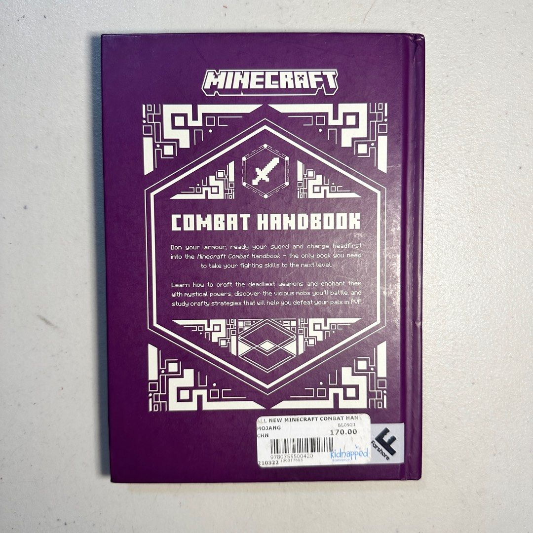 Minecraft Combat Handbook (Category: Storybooks) located in Mandaluyong City. Submitted by marcnf (Listing ID 1307517864, Image 2). Description: .