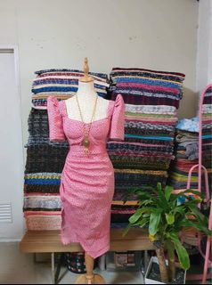 Modern Ethnic Pink Filipiñana