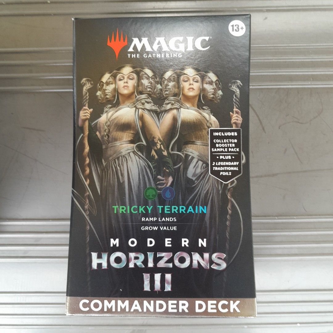 Modern Horizons 3 MH3 Tricky Terrain Commander Precon Sealed MTG, Hobbies &  Toys, Toys & Games on Carousell
