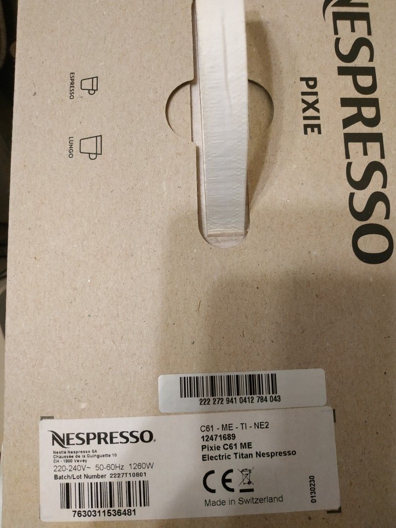 Nespresso Pixie (Category: Coffee Machines & Makers) located in Petaling Jaya. Submitted by obl800 (Listing ID 1307417194, Image 2). Description: .