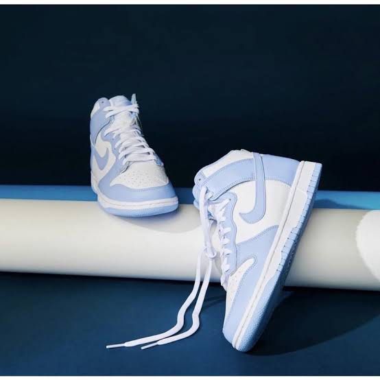 Nike Dunk High in Aluminum (W) (Category: Sneakers) located in Angeles City. Submitted by shell01 (Listing ID 1305549902, Image 2). Description: Size - US 7.5/ EU 38.5/ UK 5 Comes with the box This colorway is v pretty!! ❄️ Used once only :).