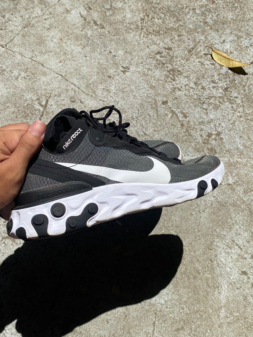 Nike React Element 55 (Category: Sneakers) located in Davao. Submitted by rasheesh (Listing ID 1307435385, Image 2). Description: Good as new Personal pair Size 9.5 (fits 9).