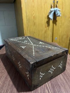 Old Wooden Jewelry Box
