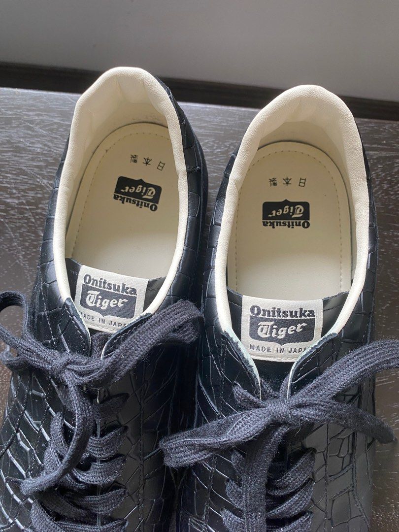 Onitsuka Tiger Fabre NM Black (Category: Casual Shoes) located in Santa Rosa. Submitted by catshup (Listing ID 1307508846, Image 2). Description: Onitsuka Fabre NM — size 11.5 — black leather — SRP in SGD 400 or PHP 16400 (see last photo) — selling only for 5000 MOP: GCash MOD: Lalamove, meet up (Sta. Rosa, Laguna) .