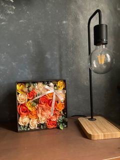 Orange Aesthetic Boxed Flowers Home Decor