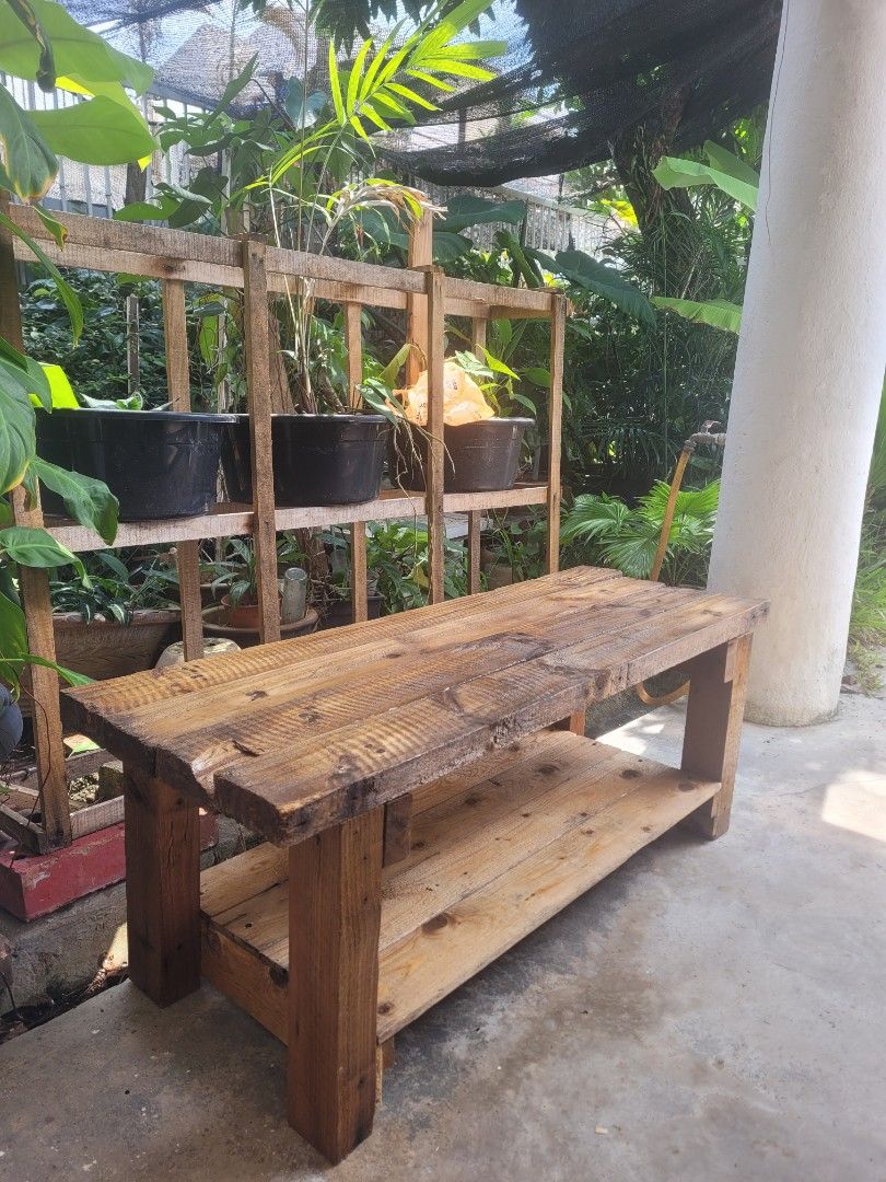 Raw Rustic DIY Solid Pinewood Bench (Category: Others) located in Kuala Lumpur. Submitted by slho29 (Listing ID 1307450583, Image 2). Description: Raw Rustic DIY Solid Pinewood Bench RM250 Suitable for deco. L 110cm x W40cm x H41cm L43" x W15.75" x H16.25" Location Cheras Taman Taynton View.