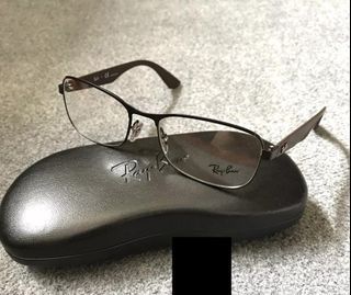 RB Optics Eyeglasses * Square RB6307-2820 Black Frame Brown Arms