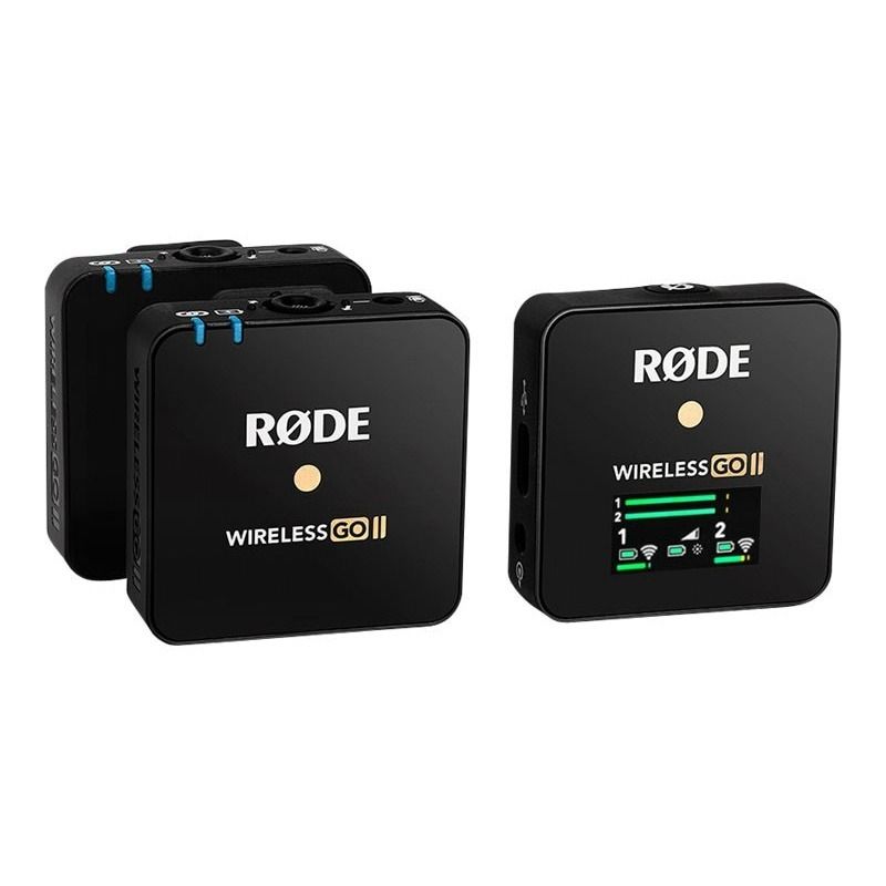 Rode Wireless GO II Compact / Single Digital Wireless Microphone System/Recorder (2.4GHz, Black) (Category: Microphones) located in Manila. Submitted by vmidirect (Listing ID 1307435530, Image 2). Description: cRode Wireless GO II 2-Person Compact Digital Wireless Microphone System/Recorder (2.4 GHz, Black) Key Features ✔️ 2-Person Interviews, Vlogs & Podcasts ✔️ Built-In Omni Mics & 3.5mm Mic Inputs ✔️ 2 x Mini Clip-On Transmitters/Recorders ✔️ 