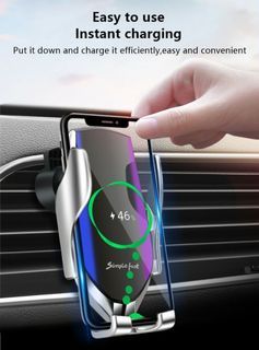 RUSH SELLING! Smart Sensor Automatic Clamping Car Wireless Charger Stand Air Vent Phone Holder