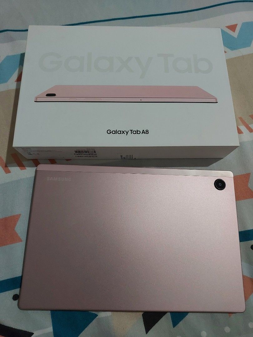 Samsung TAB A8 (Category: Android) located in Kawit. Submitted by gelique_09 (Listing ID 1307547251, Image 2). Description: samsung Tab A8 10.5 inch pink 4gb ram 64g rom almost bnew inopen lang tinesting, di po nagamit.