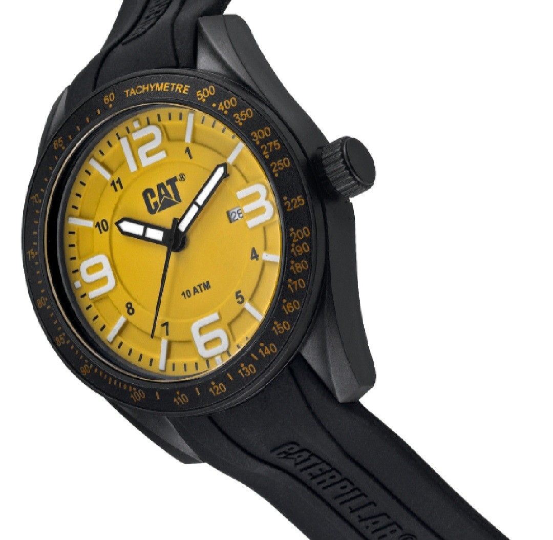 Scarce Rare Mint German Caterpillar Special Stunning Yellow Quartz Edition Watch Model LQ161 21 732