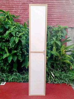 Slim Cabinet
15”L x 16”W x 79”H
Php 6,200

2 wooden doors
Adjustable shelves
In good condition
