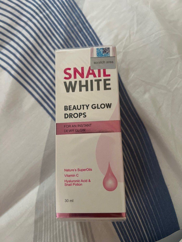 SnailWhite Beauty Glow Drops (Category: Face Care) located in Makati City. Submitted by buymyclothes_02 (Listing ID 1307460156, Image 1). Description: .
