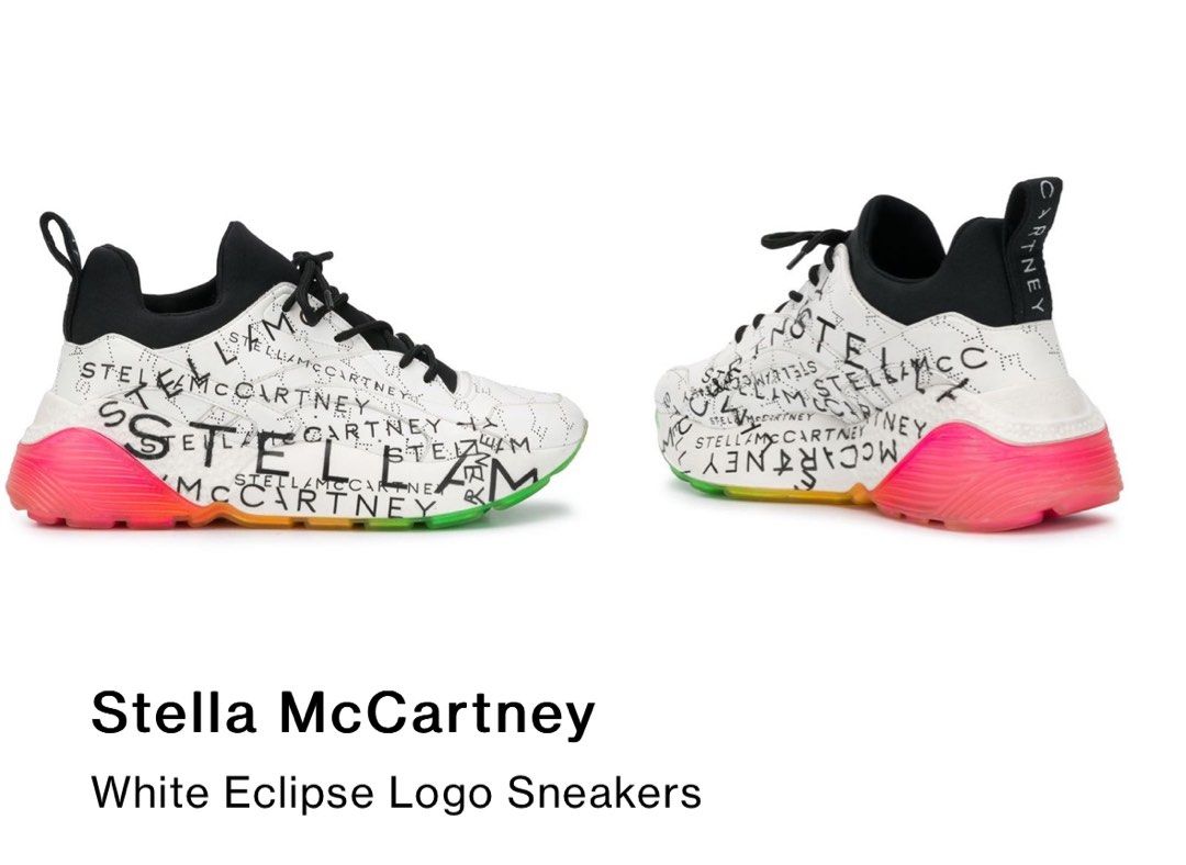 STELLA MCCARTNEY shoes sneakers woman 580185 W1TL3 Eclypse logo all over white