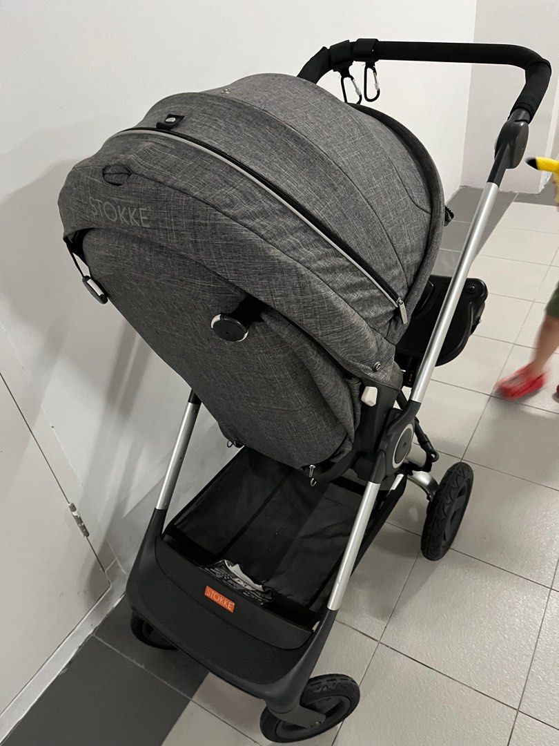 Stokke Scoot Stroller with rain and mosquito cover and diaper bag Babies Kids Going Out Strollers on Carousell