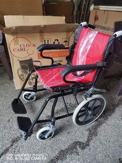 Travel wheelchair red