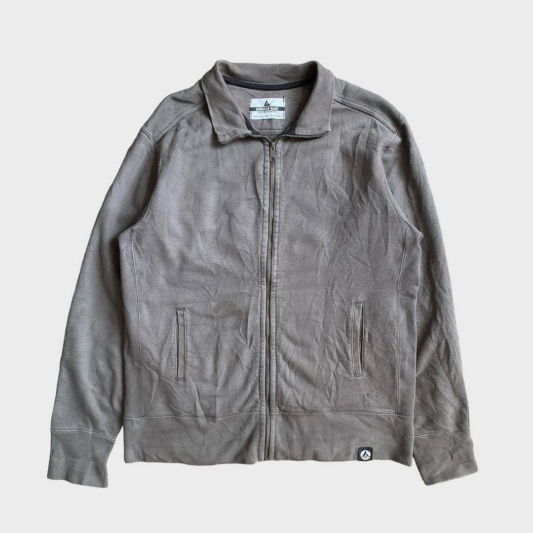 Vintage American Giant Zip Up Sports Jacket Men s Fashion Coats Jackets and Outerwear on Carousell