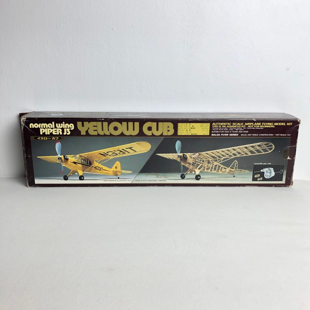 Normal wing Piper 見過ごし j3 yellow cub 未使用