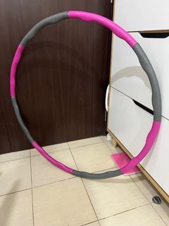 Weighted Hula Hoop in Pink and Gray