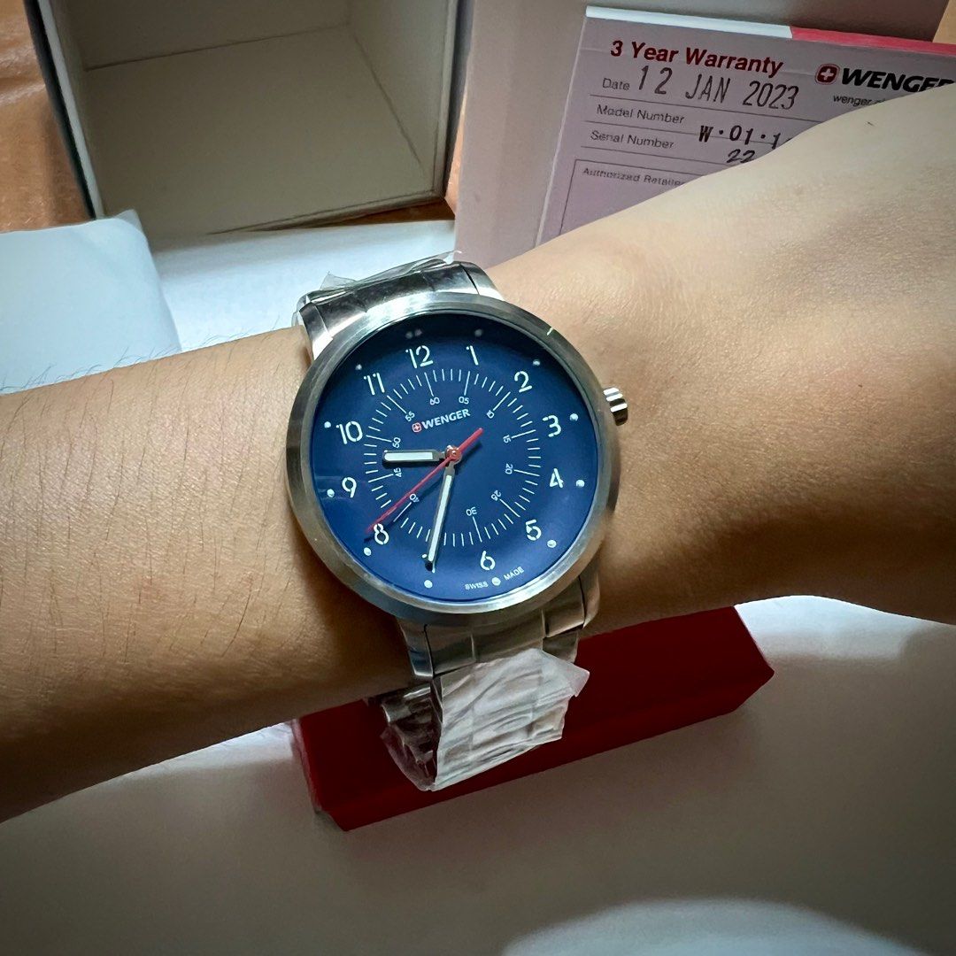 Wenger brand new watch (Category: Men's Watches) located in Antipolo. Submitted by starstyleph (Listing ID 1307430795, Image 2). Description: With 3 years warranty #steelwatch #seiko #tagheur #rado #mkwatch.