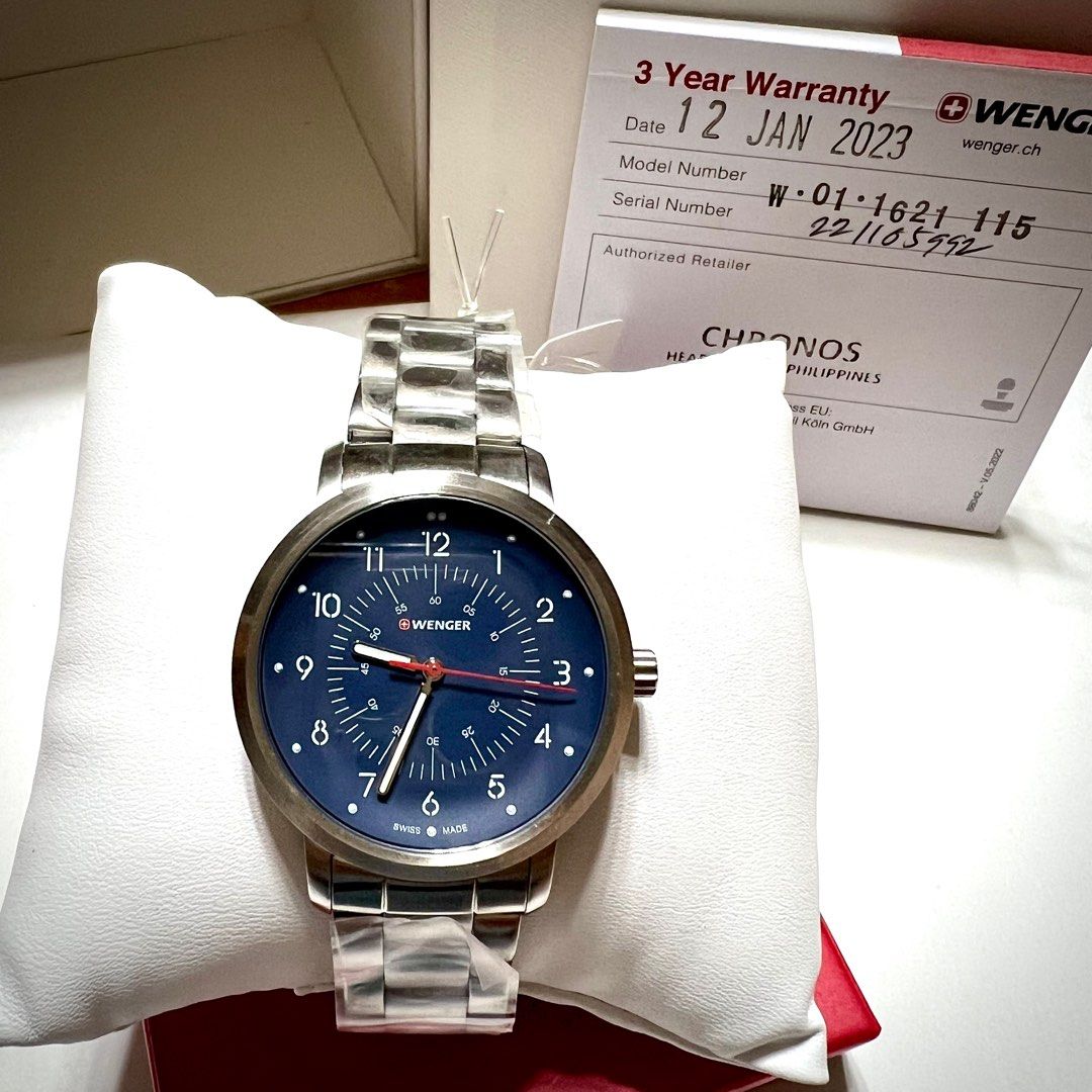 Wenger brand new watch (Category: Men's Watches) located in Antipolo. Submitted by starstyleph (Listing ID 1307430795, Image 3). Description: With 3 years warranty #steelwatch #seiko #tagheur #rado #mkwatch.